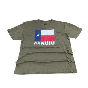 KUIU Olive Green Texas Flag Men's T-Shirt